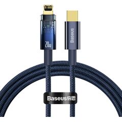 Kabel USB Baseus USB-C - Lightning 1 m Niebieski (CATS000003)