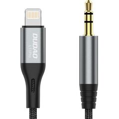 Kabel USB Dudao Lightning - mini Jack 3.5 mm 1 m Szary (DDA224)