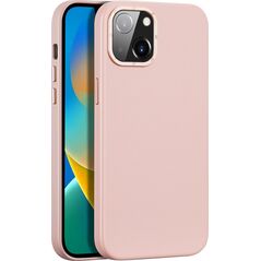Dux Ducis Dux Ducis Grit skórzane etui do iPhone 14 Max elegancki pokrowiec ze sztucznej skóry (kompatybilne z MagSafe) różowy