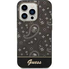 Guess Etui Guess do iPhone 14 Pro 6,1" czarny/black hardcase Bandana Paisley