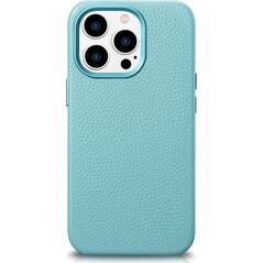 iCarer iCarer Litchi Premium Leather Case skórzane etui iPhone 14 Pro magnetyczne z MagSafe zielony (WMI14220710-GN)