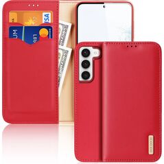 Dux Ducis Dux Ducis Hivo etui Samsung Galaxy S23+ pokrowiec z klapką portfel podstawka blokada RFID czerwone