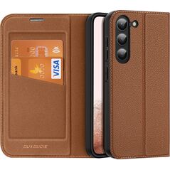 Dux Ducis Dux Ducis Skin X2 etui Samsung Galaxy S23+ pokrowiec z klapką portfel podstawka brązowe