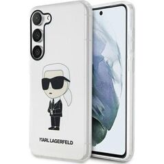 Karl Lagerfeld Etui Karl Lagerfeld KLHCS23SHNIKTCT Samsung Galaxy S23 transparent hardcase Ikonik Etui Karl Lagerfeld