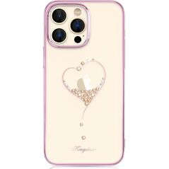 Kingxbar Kingxbar Wish Series etui iPhone 14 Plus ozdobione kryształami różowe