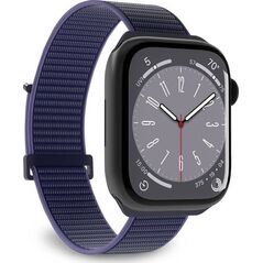 Puro Pasek PURO Nylon Sport Apple Watch 4/5/6/7/SE/8/Ultra 44/45/49mm (Granatowy)