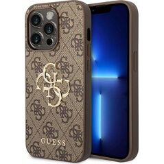Guess Guess GUHCP15L4GMGBR iPhone 15 Pro 6.1" brązowy/brown hardcase 4G Big Metal Logo