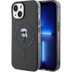 Karl Lagerfeld Karl Lagerfeld KLHMP15SHFCKNOK iPhone 15 6.1" czarny/black hardcase IML Ikonik MagSafe