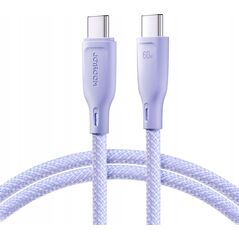 Kabel USB Joyroom USB-C - USB-C 1 m Fioletowy (6941237110251)