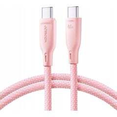 Kabel USB Joyroom USB-C - USB-C 1 m Różowy (6941237110176)