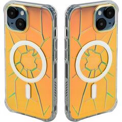 Kingxbar Etui silikonowe MagSafe Kingxbar PQY Crack Series do iPhone 15 - holograficzne