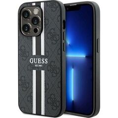 Guess Guess GUHMP15XP4RPSK iPhone 15 Pro Max 6.7" czarny/black hardcase 4G Printed Stripes MagSafe