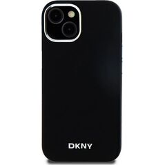 DKNY DKNY DKHMP14SSMCHLK iPhone 14 / 15 / 13 6.1" czarny/black hardcase Liquid Silicone Small Metal Logo MagSafe