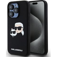 Karl Lagerfeld Karl Lagerfeld KLHMP15XSKCHPPLK iPhone 15 Pro Max 6.7" czarny/black hardcase Silicone Karl & Choupette MagSafe