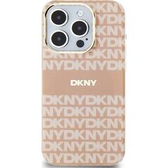 DKNY DKNY DKHMP14SHRHSEP iPhone 14 / 15 / 13 6.1" różowy/pink hardcase IML Mono & Stripe MagSafe