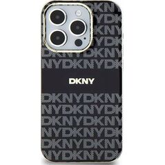 DKNY DKNY DKHMP15MHRHSEK iPhone 15 Plus / 14 Plus 6.7" czarny/black hardcase IML Mono & Stripe MagSafe