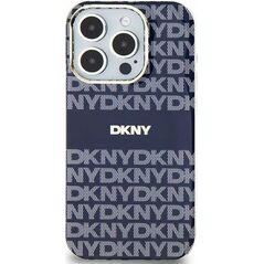 DKNY DKNY DKHMP15SHRHSEB iPhone 15 / 14 / 13 6.1" niebieski/blue hardcase IML Mono & Stripe MagSafe
