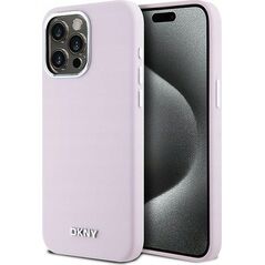 DKNY DKNY Liquid Silicone Small Metal Logo MagSafe - Etui iPhone 14 Pro Max (różowy)