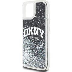 DKNY DKNY Liquid Glitter Big Logo - Etui iPhone 12 / iPhone 12 Pro (czarny)