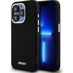 DKNY DKNY Liquid Silicone Small Metal Logo MagSafe - Etui iPhone 14 Pro (czarny)