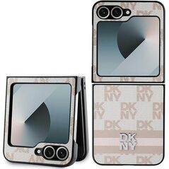 DKNY DKNY DKHCZF6PCPTSSP Z Flip6 F741 różowy/pink Chequered Pattern Printed Stripes