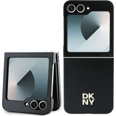 DKNY DKNY DKHCZF6PSMCSLK Z Flip6 F741 czarny/black lether Matal Stack Logo