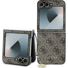 Guess Guess GUHCZF6GF4GBR Z Flip6 F741 brązowy/brown 4G Charm