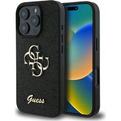 Guess Guess GUHCP16LHG4SGK iPhone 16 Pro 6.3" czarny/black hardcase Fixed Glitter Big 4G
