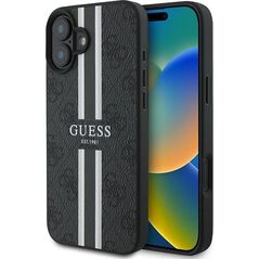 Guess Guess GUHMP16MP4RPSK iPhone 16 Plus 6.7" czarny/black hardcase 4G Printed Stripes MagSafe