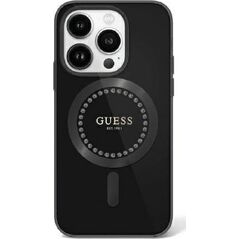 Guess Guess GUHMP16LPFTDTEK iPhone 16 Pro 6.3" czarny/black hardcase IML Rhinestones MagSafe