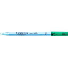 Μαρκαδόρος STAEDTLER Lumocolor correc F πράσινο 10 τεμάχια