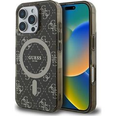 Guess Guess GUHMP16XH4DTEW iPhone 16 Pro Max 6.9" brązowy/brown hardcase IML 4G Background MagSafe