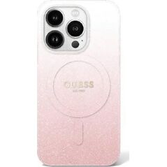 Guess Guess GUHMP16XHGRCELP iPhone 16 Pro Max 6.9" różowy/pink hardcase IML Glitter Gradient MagSafe