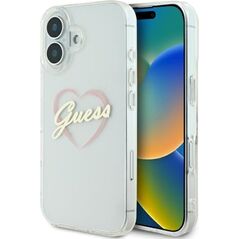 Guess Guess GUHCP16MHCHGSPT iPhone 16 plus 6.7" przeźroczysty/transparent hardcase IML Heart
