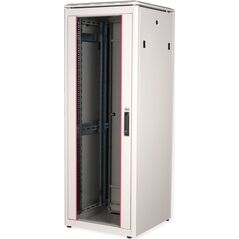 Szafa Roline ROLINE Netzwerkschrank Pro 48,26cm 19Zoll 32 HE 600x600 BxT Glast�r grau