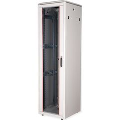 Szafa Roline ROLINE Netzwerkschrank Pro 48,26cm 19Zoll 42 HE 600x600 BxT Glast�r grau