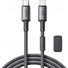 Kabel Joyroom S-A50 Unlimited Series 60W USB-C / Lightning z organizerem magnetycznym 1.2m szary