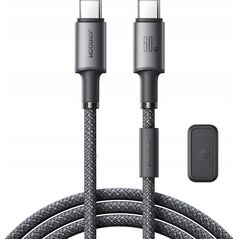 Kabel Joyroom S-A50 Unlimited Series 60W USB-C / USB-C z organizerem magnetycznym 1.2m szary