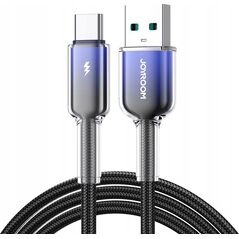 Kabel Joyroom S-A42 Crystal-Clear Series 3A USB-A / USB-C 1.2m czarny