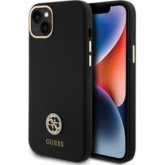 Guess GUHCP15M4DGPK iPhone 15 Plus / 14 Plus 6.7" czarny/black hardcase Silicone Logo Strass 4G