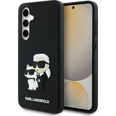 Karl Lagerfeld KLHCS24FE3DRKCNK S24 FE    S721 czarny/black hardcase 3D Rubber Karl&Choupette