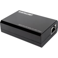 Intellinet PoE Splitter with USB-C Output, PoE++ / 4PPoE, Gigabit Ultra, IEEE 802.3bt, RJ45 In and Out Ports, Up to 45 W USB-C Output Port, IEEE 802.3, IEEE 802.3ab, IEEE 802.3af, IEEE 802.3at, IEEE 802.3bt, IEEE 802.3u, 10/100/1000Base-T(X), Cat5e, Black