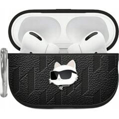 Etui Karl Lagerfeld Monogram Choupette Head do Apple AirPods 4 czarny