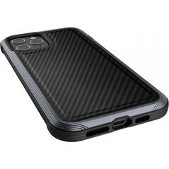 X-Doria Raptic Lux - Etui aluminiowe iPhone 12 Pro Max (Drop test 3m) (Black Carbon Fiber)
