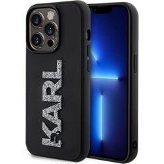 Karl Lagerfeld Karl Lagerfeld KLHCP15L3DMBKCK iPhone 15 Pro 6.1" czarny/black hardcase 3D Rubber Glitter Logo