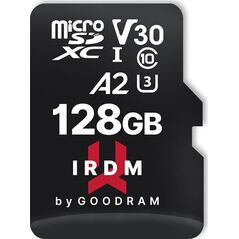 Karta GoodRam IRDM M2AA MicroSDXC 128 GB Class 10 UHS-I/U3 A2 V30 (IR-M2AA-1280R12)