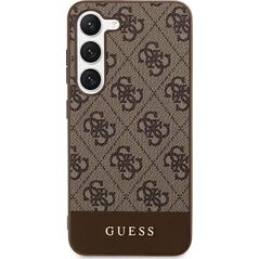 Guess Etui Guess GUHCS24LG4GLBR Samsung Galaxy S24 Ultra hardcase 4G Stripe Collection brązowy/brown