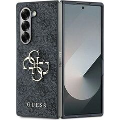 Guess Guess GUHCZFD64GMGGR Z Fold6 F956 czarny/black Leather 4G Metal Logo