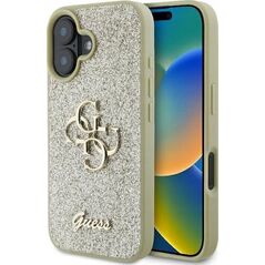 Guess Guess GUHCP16MHG4SGD iPhone 16 Plus 6.7" złoty/gold hardcase Fixed Glitter Big 4G