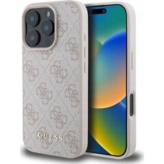 Guess Guess GUHCP16LG4GFPI iPhone 16 Pro 6.3" różowy/pink hardcase 4G Classic